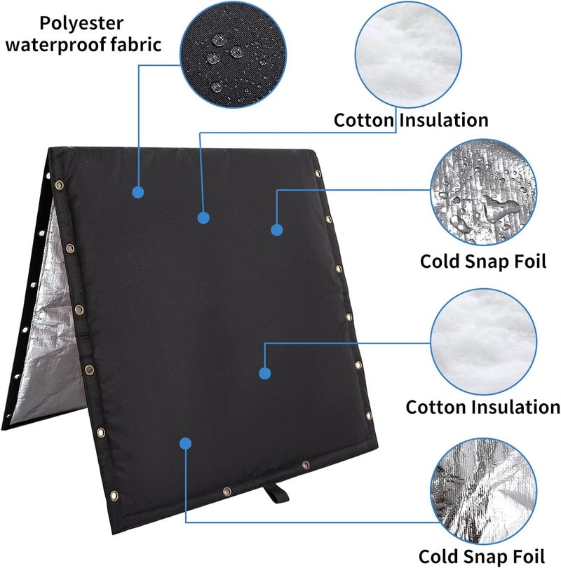 TUYUU Backflow Preventer Pipe Insulation Water Well Head Pump Cover,Sprinkler Valve Cover for Outside Winter,Protects from Severe Snow and Intense Sun - Image 4